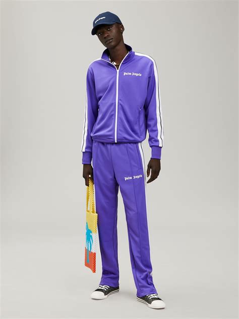 palm angels track pants replica|purple velvet palm angels tracksuit.